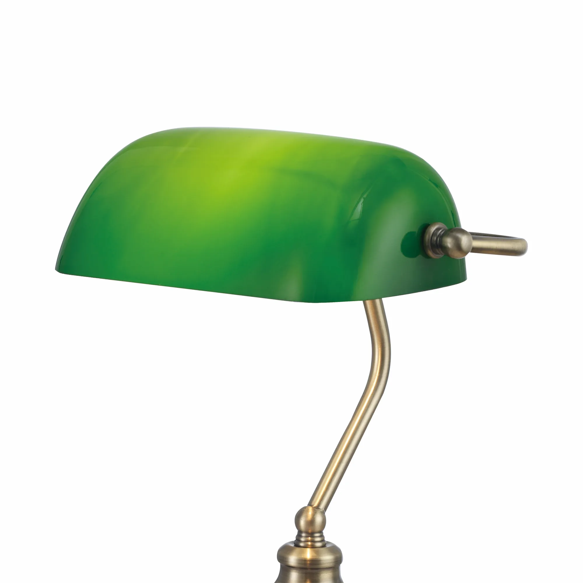 Morgan Glass 42cm 1 Light Table Lamp Antique Brass D0085  Deco Morgan